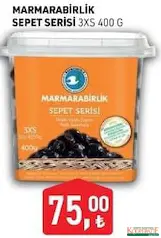 MARMARABİRLİK SEPET SERİSİ SİYAH ZEYTİN 400 G fiyat ve kampanya bilgisi